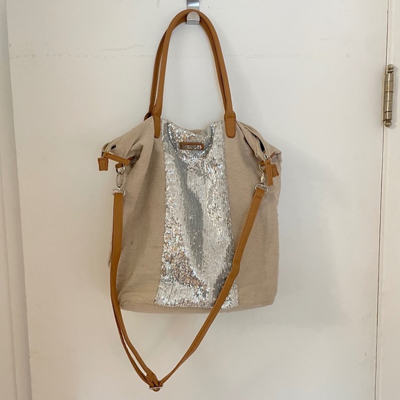 SPARKLER! Sequin handbag panel. - Picture 1 of 7